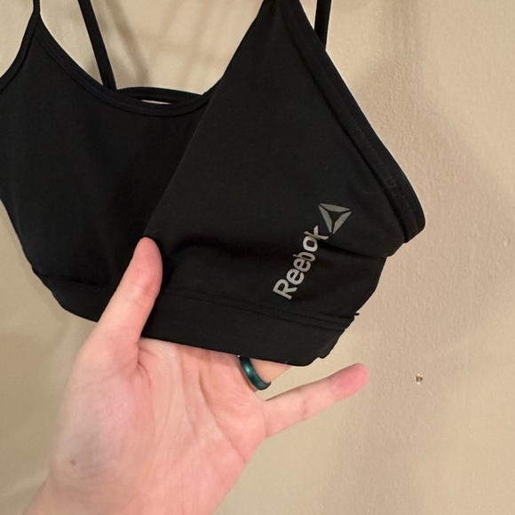 Reebok Black Strappy Sports Bra Size M - Picture 2 of 5